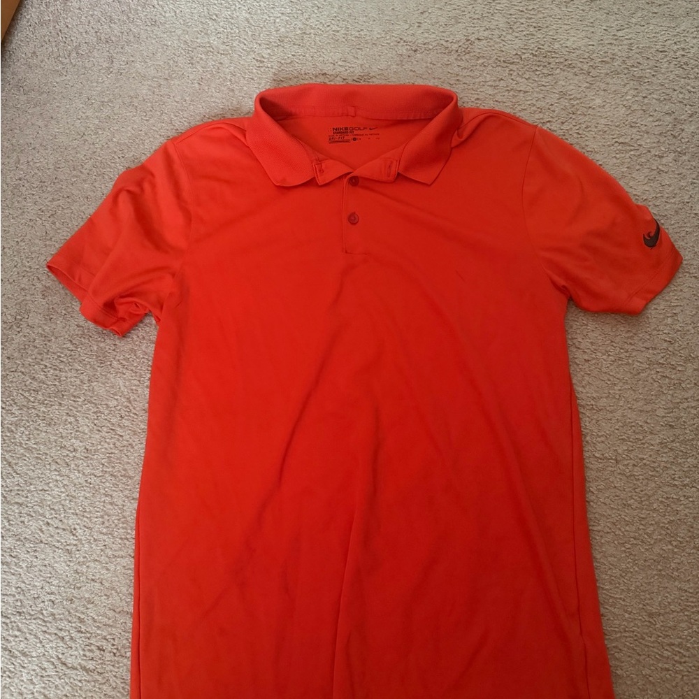 Men's Nike Orange/Red colored Polo Shirt